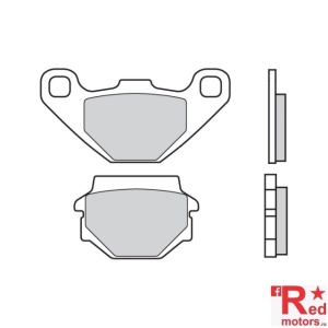 Placute spate spate Brembo 07KS04SD Off Road - SD 84,9x42,4x7,5/55,8x37,0x9,8 pentru Kawasaki GPZ 500, KR-1 250, ZR 550, Suzuki RGV 250