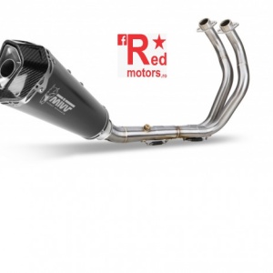 Sistem de evacuare complet 2x1 MIVV DELTA RACE negru otel pentru YAMAHA MT-07 (2014-2021)