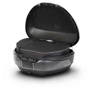 Top case SHAD SH48 D0B48406R New Titanium with backrest, carbon cover and PREMIUM SMART lock - Img 2