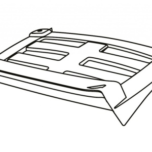 Top pannier rack SHAD D1B40PTR for SH40