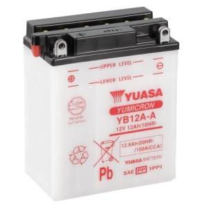 Yumicron battery with acid YUASA YB12A-A