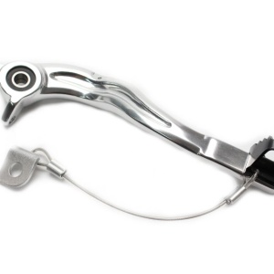 Brake pedal MOTION STUFF 83P-0811002 silver body, black steel fixed tip Steel Fixed Tip