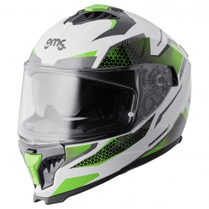 Casca integrala GMS GELERO ZG12701 white-green-grey L