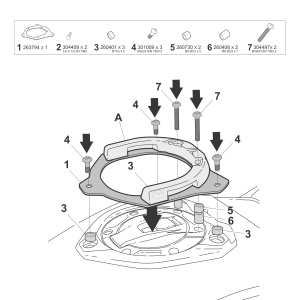 Click system fitting kit SHAD W015CS - Img 2