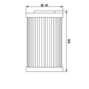 Filtru de ulei MIW KT8007 (alt. HF655) - Img 2