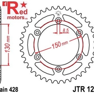 Foaie/pinion spate JTR1244.54 428 cu 54 de dinti