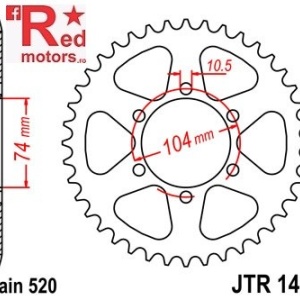 Foaie/pinion spate JTR1458.40 520 cu 40 de dinti