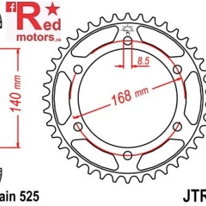 Foaie/pinion spate JTR6.41 525 cu 41 de dinti BMW