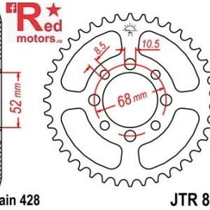 Foaie/pinion spate JTR802.44 428 cu 44 de dinti