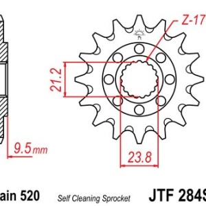 Kit de lant D.I.D Chain - Auriu lant 520 ERT, Non-sealed, pinion fata JT, foaie spate JT pentru HONDA CR 250 R 1990-1991 - Img 3
