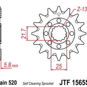 Kit de lant D.I.D Chain - Auriu lant 520 ERVT, X-Ring, pinion fata JT, foaie spate JT pentru KAWASAKI KX 450 (F) 2006-2025 - Img 3
