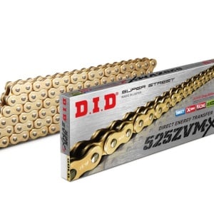 Kit de lant D.I.D Chain - Auriu lant 525 ZVM-X, X-Ring, pinion fata JT cauciucat, foaie spate JT pentru BMW F 800 GS 2008-2018