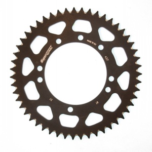 Kit de lant EK - Argintiu lant 420 SH, Non-sealed, pinion fata SUPERSPROX, foaie spate SUPERSPROX pentru SUZUKI RM 100 2003 - Img 4