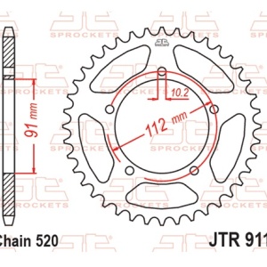 Kit de lant EK - Argintiu lant 520 H, Non-sealed, pinion fata JT, foaie spate JT pentru ZONTES 125 GK 2022-2024 - Img 6