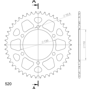Kit de lant EK - Argintiu lant 520 SRO, O-ring, pinion fata JT cauciucat, foaie spate SUPERSPROX pentru KAWASAKI Versys X 300 2017-2023 - Img 5