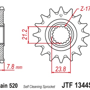 Kit de lant EK - Argintiu lant 520 SRX, X-Ring, pinion fata JT, foaie spate JT pentru HONDA CRF 250 R 2018 - Img 3