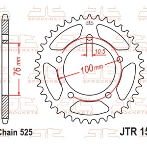 Kit de lant EK - Argintiu lant 525 DEX, X-Ring, pinion fata JT, foaie spate JT pentru BENELLI BN 600 2014-2017 - Img 6