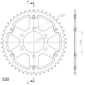 Kit de lant EK - Argintiu lant 530 DEX, X-Ring, pinion fata JT, foaie spate SUPERSPROX STEALTH pentru KAWASAKI ZXR 750 1990 - Img 5