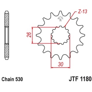 Kit de lant EK - Argintiu lant 530 SRO, O-ring, pinion fata JT, foaie spate SUPERSPROX pentru TRIUMPH Sprint 955 ST 1999-2004 - Img 3