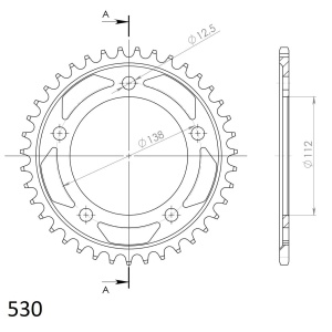 Kit de lant EK - Auriu lant 530 ZVX, X-Ring, pinion fata JT cauciucat, foaie spate SUPERSPROX pentru HONDA CB 1300 / S 2006-2013 - Img 5