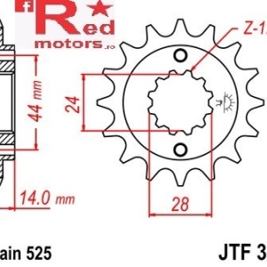 Kit lant DID GOLD X-Ring PRO-STREET 525 VX pentru Honda XRV750 Africa Twin (RD04) 1990-1992 - Img 2