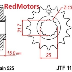 Kit lant DID GOLD X-Ring PRO-STREET 525 VX pentru Triumph 600 Speed Four 2003-2005 - Img 2