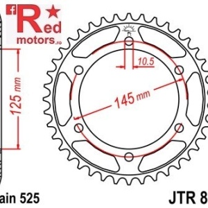 Kit lant DID GOLD X-Ring PRO-STREET 525 VX pentru Yamaha TDM850 (3VD) 1991-1995 - Img 3