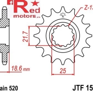 Kit lant DID X-Ring PRO-STREET 520 VX pentru Kawasaki Z750 S (ZR750 S K1,K6F) 2005-2006 - Img 2