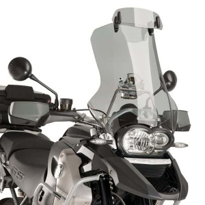 Multiadjustable visor PUIG 6319H clip-on smoke