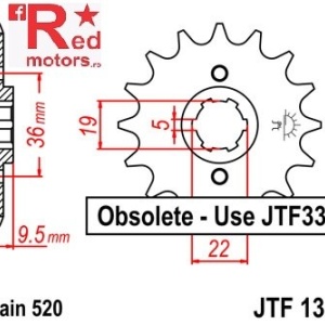 Pinion fata JTF 1350 cu 13 dinti