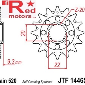 Pinion fata JTF 1446 cu 13 dinti SC