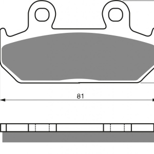 Placute de frana GOLDFREN 025 S3
