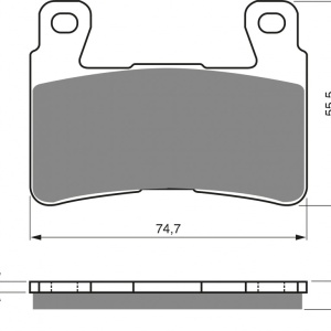 Placute de frana GOLDFREN 134 S3