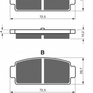 Placute de frana GOLDFREN 362 S3