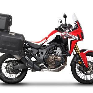 Set complet cutii aluminiu laterale, 36L / 47L SHAD TERRA NEGRU, include kit montare SHAD HONDA CRF 1100 Africa Twin