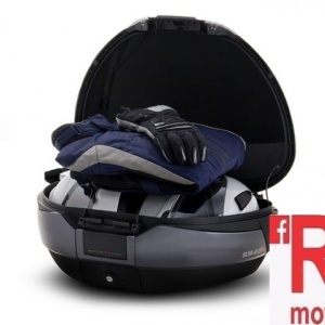 Top case SHAD SH48 Gri inchis with backrest, carbon cover and PREMIUM SMART lock - Img 2