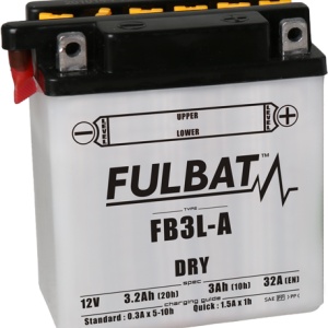 Baterie conventionala FULBAT FB3L-A (YB3L-A) include electrolit