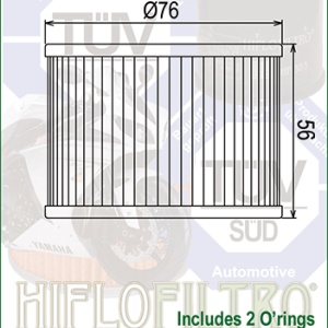 Filtru de ulei HIFLOFILTRO HF192 - Img 2
