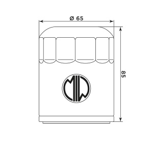 Filtru de ulei MIW PO22001 (alt. HF198) - Img 2