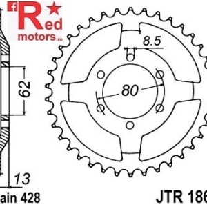 Foaie/pinion spate JTR1869.45 428 cu 45 de dinti