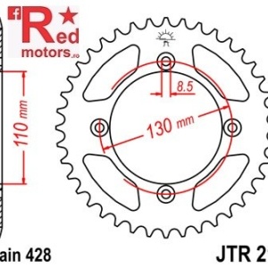 Foaie/pinion spate JTR217.55 428 cu 55 de dinti