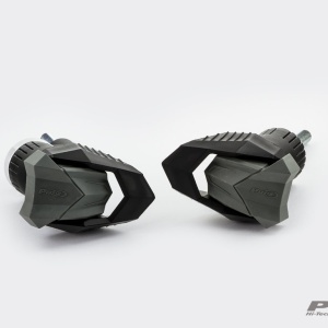 Frame sliders PUIG R19 20792N black with grey rubber