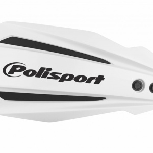 Handguard POLISPORT MX BULLIT 8308500019 with mounting system Alb
