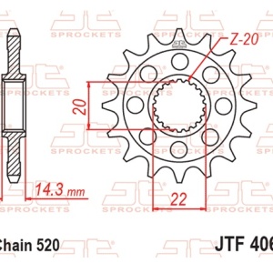 Kit de lant D.I.D Chain - Argintiu lant 520 VX, X-Ring, pinion fata JT cauciucat, foaie spate JT pentru BMW G 310 GS 2016-2024 - Img 3
