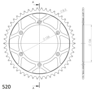 Kit de lant D.I.D Chain - Argintiu lant 520 VX, X-Ring, pinion fata SUPERSPROX, foaie spate SUPERSPROX pentru HUSQVARNA TC 610 1998 - Img 5