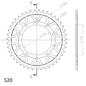 Kit de lant D.I.D Chain - Argintiu lant 520 VX, X-Ring, pinion fata SUPERSPROX, foaie spate SUPERSPROX pentru HONDA NC 700 S / X 2012-2013 - Img 5