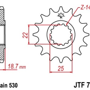 Kit de lant D.I.D Chain - Argintiu lant 530 ZVM-X, X-Ring, pinion fata JT cauciucat, foaie spate JT pentru DUCATI Multistrada 1200 /S/ABS 2010-2017 - Img 3