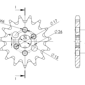 Kit de lant D.I.D Chain - Auriu lant 420 NZ, Non-sealed, pinion fata SUPERSPROX, foaie spate JT pentru HONDA CRF 80 F 2004-2013 - Img 3