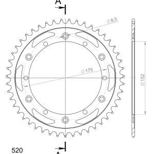 Kit de lant D.I.D Chain - Auriu lant 520 VX, X-Ring, pinion fata SUPERSPROX, foaie spate SUPERSPROX pentru YAMAHA TT 600 E 1993-1998 - Img 5