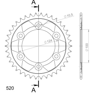Kit de lant D.I.D Chain - Auriu lant 520 ZVM-X, X-Ring, pinion fata JT cauciucat, foaie spate SUPERSPROX pentru DUCATI Monster 600 1994 - Img 6
